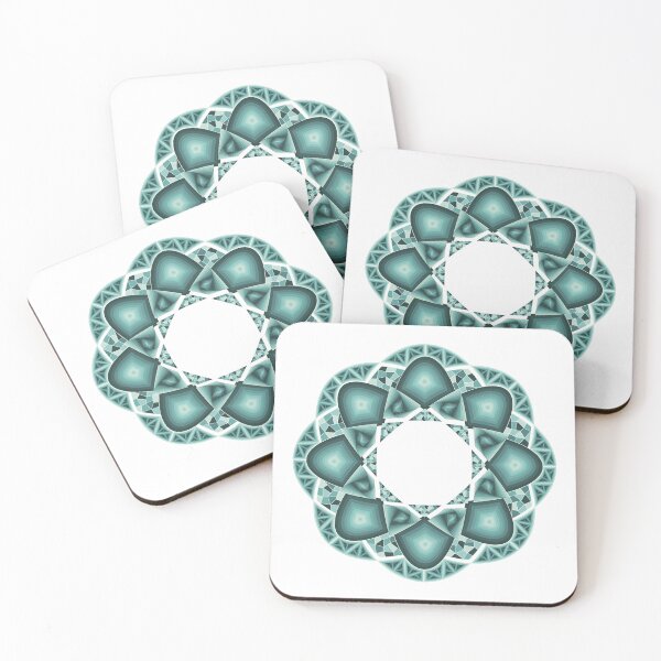 Item preview, Turquoise Geometric Wreath With Patterns designed and sold by DHTDesigns.