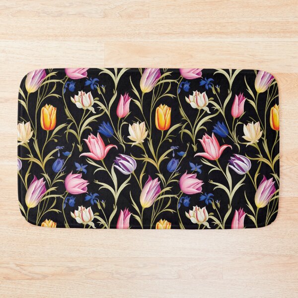 Item preview, Tulip Tile 14: Goblet of Springtime Sunshine in a Blooming Rainbow of Spiraling Blooms designed and sold by TheBrainArt.