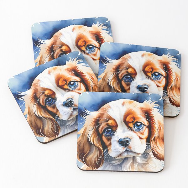 Item preview, Cute Cavalier King Charles Spaniel Puppy designed and sold by Delemore Art.