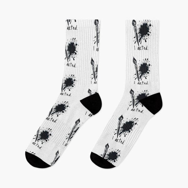 Item preview, I Arted - Creative Artist's Paintbrush Splatter Statement designed and sold by MnDShirts.