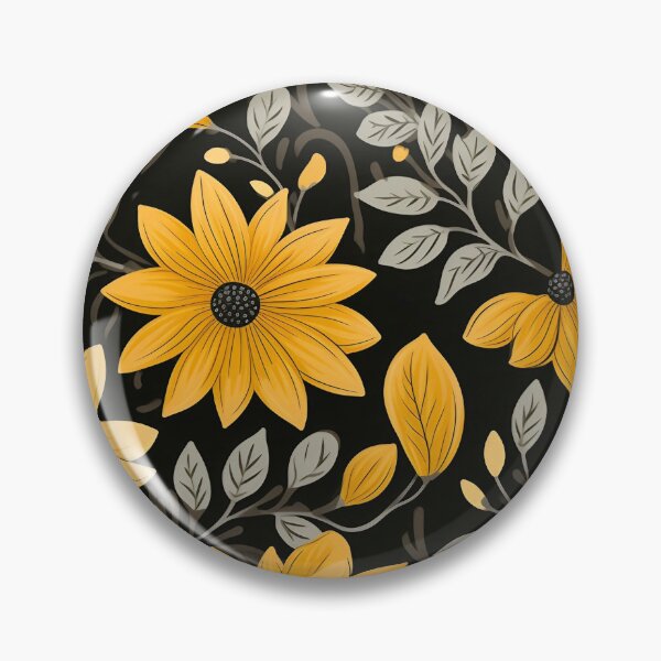 Item preview, Tiled Yellow Flower Pattern designed and sold by dcrc.
