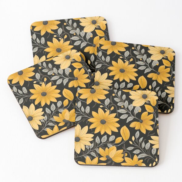 Item preview, Tiled Yellow Flower Pattern designed and sold by dcrc.