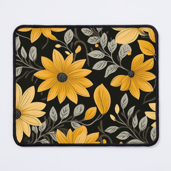 Item preview, Tiled Yellow Flower Pattern designed and sold by dcrc.