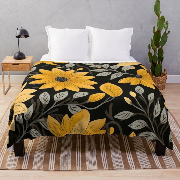 Item preview, Tiled Yellow Flower Pattern designed and sold by dcrc.