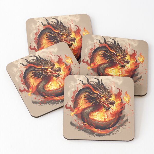 Item preview, Flames of the Celestial Serpent: A Chinese Dragon's Dance in the Fire designed and sold by andrew758.