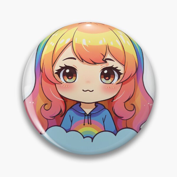 Item preview, Rainbow Girl Floater  designed and sold by StickerStarSaga.