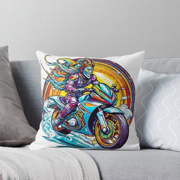 Item preview, Ancient Diety riding a Motorcycle  designed and sold by BADESIGNZZ.