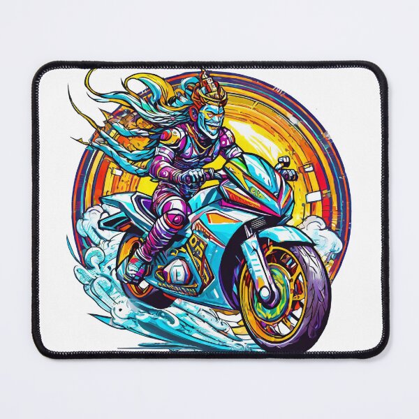 Item preview, Ancient Diety riding a Motorcycle  designed and sold by BADESIGNZZ.