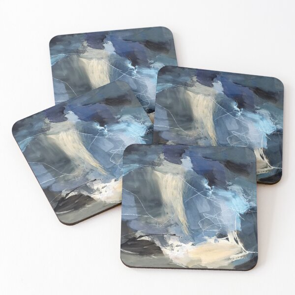 Item preview, Winter Rains Mountain Snow Contemporary Modern Abstract Painting designed and sold by DEC02.