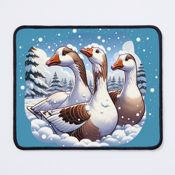 Item preview, Geese Gleam: Snowbound Elegance designed and sold by mugooooo.