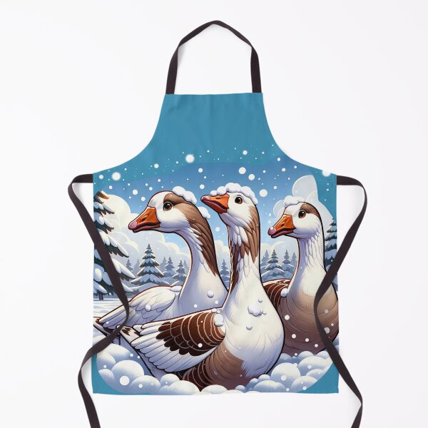 Item preview, Geese Gleam: Snowbound Elegance designed and sold by mugooooo.