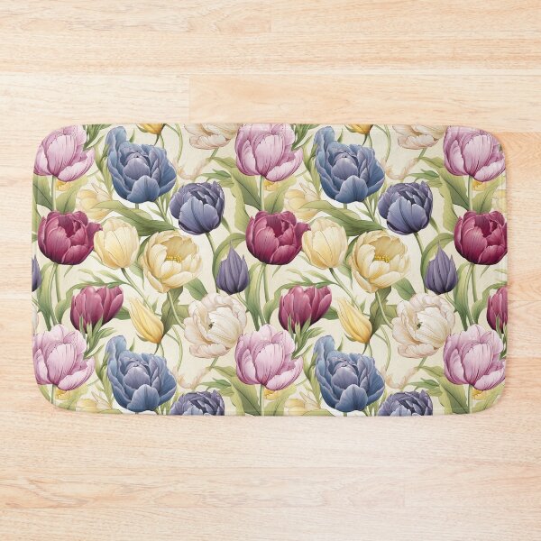 Item preview, Tulip Tile 17: Goblet of Springtime Sunshine in a Blooming Rainbow of Spiraling Blooms designed and sold by TheBrainArt.