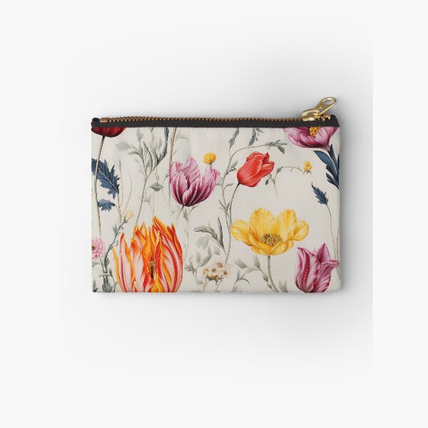Item preview, Tulip Tile 18: Goblet of Springtime Sunshine in a Blooming Rainbow of Spiraling Blooms designed and sold by TheBrainArt.