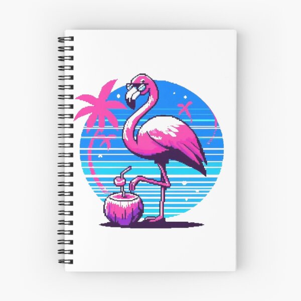 Item preview, Pink Flamingo Cocktail Coconut designed and sold by DakaPixelArt.