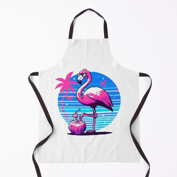 Item preview, Pink Flamingo Cocktail Coconut designed and sold by DakaPixelArt.