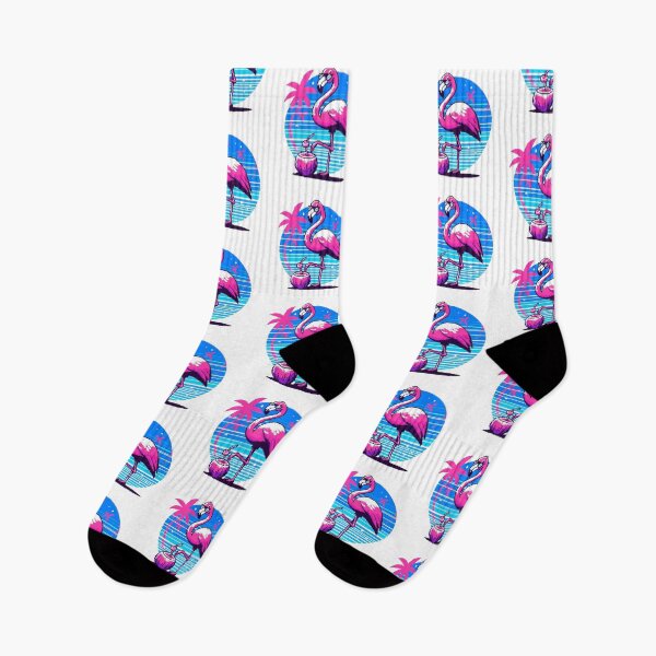 Item preview, Pink Flamingo Cocktail Coconut designed and sold by DakaPixelArt.