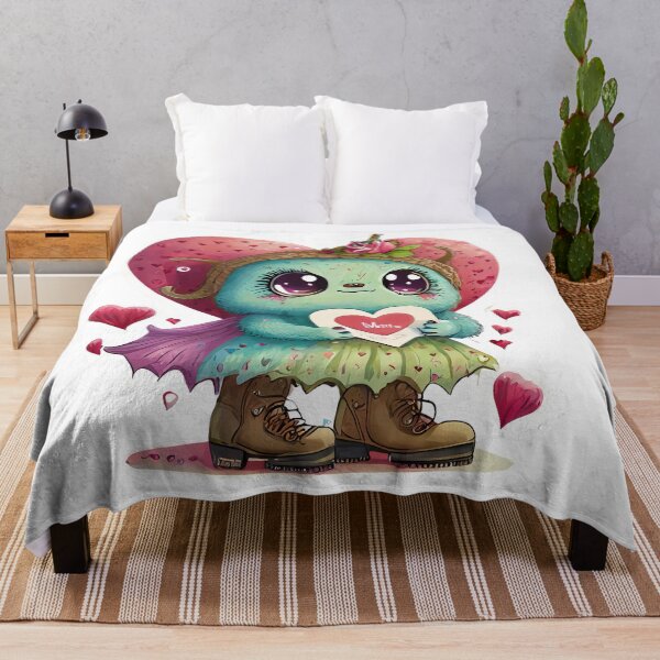 Item preview, Cute Valentines Day Monster designed and sold by Inkytreasures.