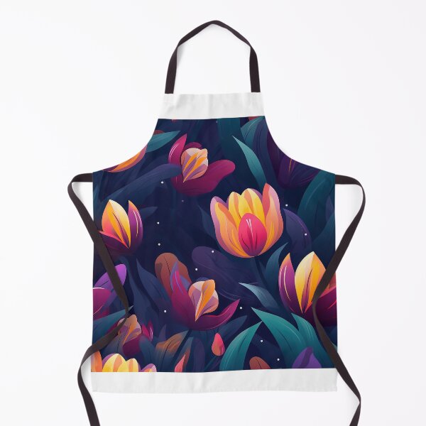 Item preview, Tulip Tile 22: Goblet of Springtime Sunshine in a Blooming Rainbow of Spiraling Blooms designed and sold by TheBrainArt.