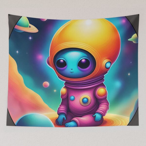Item preview, Little Alien Baby in the Vast Space. designed and sold by Domi Creatives.