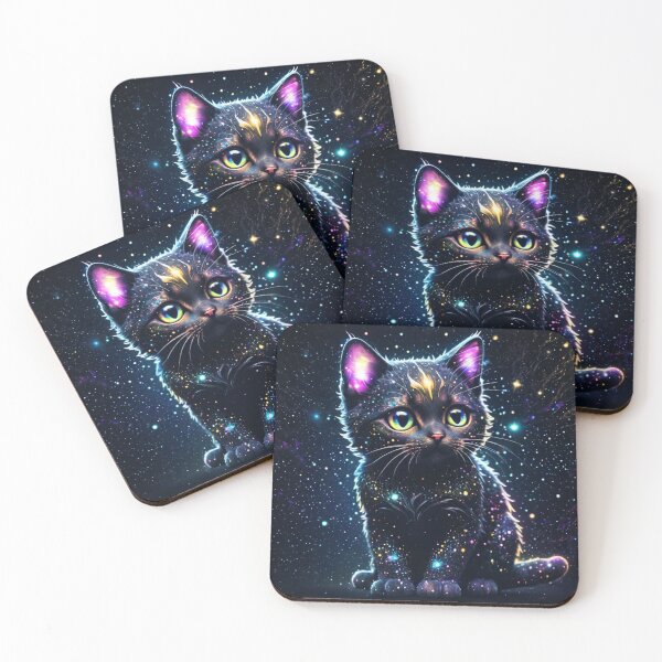 Item preview, Galaxy cosmic chibi cat designed and sold by aipaint.