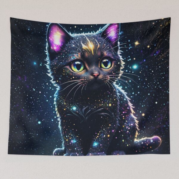 Item preview, Galaxy cosmic chibi cat designed and sold by aipaint.