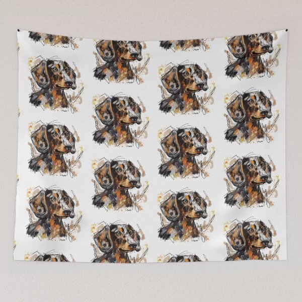 Item preview, Dapple Dachshund designed and sold by TraceyMackieArt.