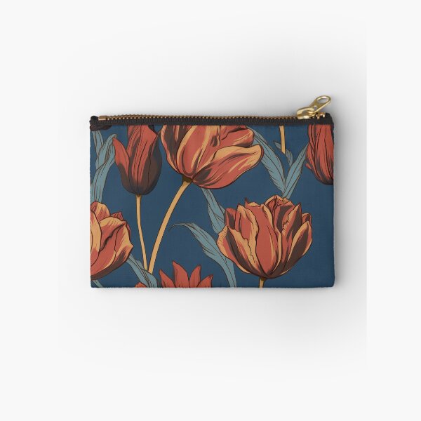 Item preview, Tulip Tile 23: Goblet of Springtime Sunshine in a Blooming Rainbow of Spiraling Blooms designed and sold by TheBrainArt.