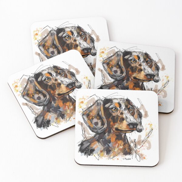 Item preview, Dapple Dachshund designed and sold by TraceyMackieArt.