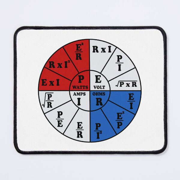Item preview, Ohms Wheel Electrician Math formulas - Ohms Law designed and sold by ScienceCorner.