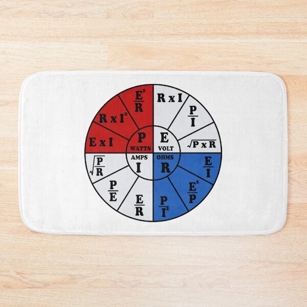 Item preview, Ohms Wheel Electrician Math formulas - Ohms Law designed and sold by ScienceCorner.