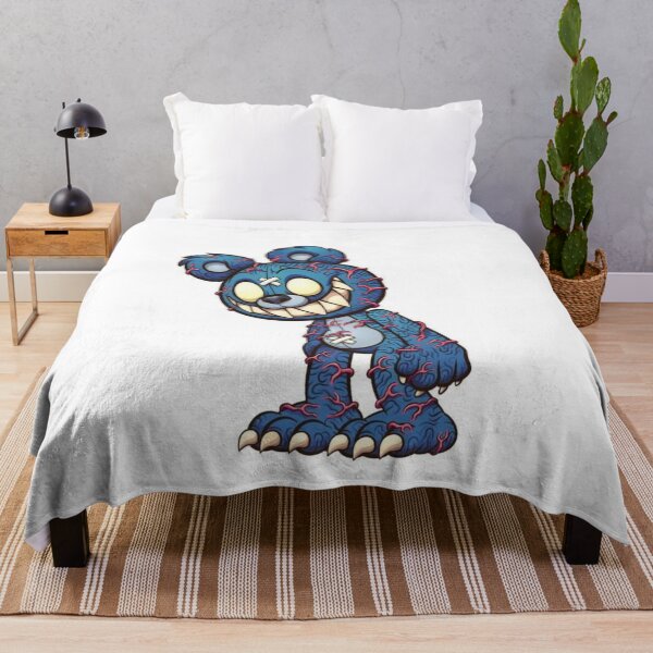 Item preview, Stitched blue teddy bear designed and sold by Yaso Store.