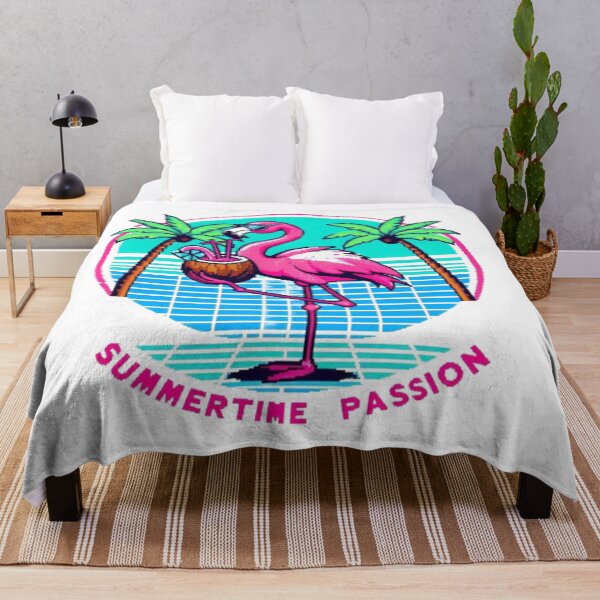 Item preview, Pink Flamingo 80's Pixel Art designed and sold by DakaPixelArt.