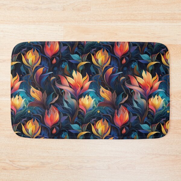 Item preview, Tulip Tile 25: Goblet of Springtime Sunshine in a Blooming Rainbow of Spiraling Blooms designed and sold by TheBrainArt.