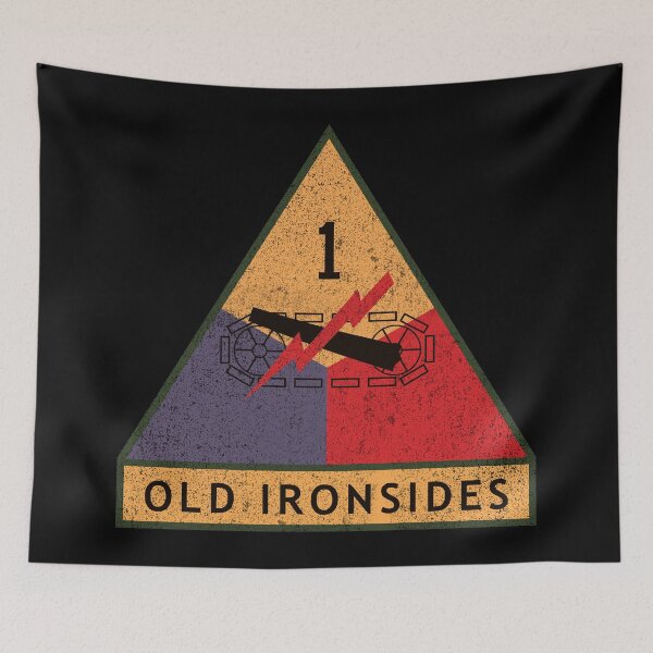 Item preview, 1st Armored Division Old Ironsides Badge WW2  Logo Insignia Badge designed and sold by MilitaryMart.