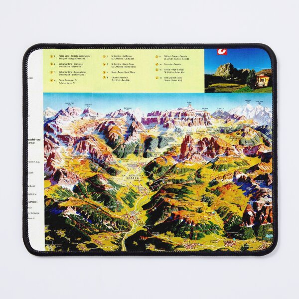 Item preview, Val Gardena Summer Map designed and sold by fungus50.