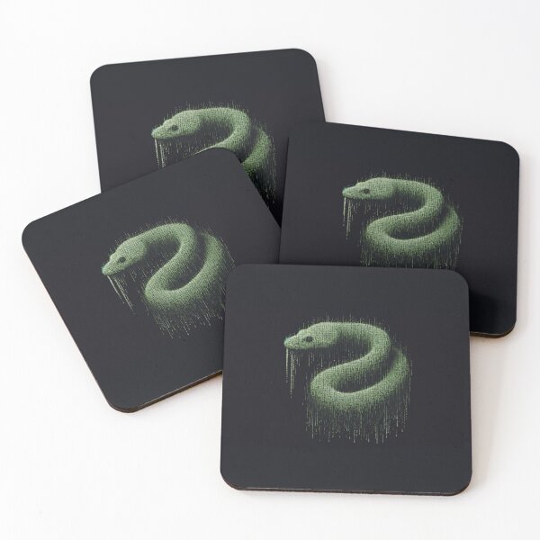 Artikelvorschau, Digital Serpent in the Code Rain: Kunstwerk des Python-Entwicklers entworfen und verkauft von TuringTacoTales.