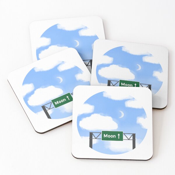 Item preview, Moon Highway Sign designed and sold by wonderxwander.