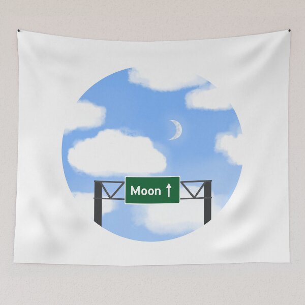 Item preview, Moon Highway Sign designed and sold by wonderxwander.