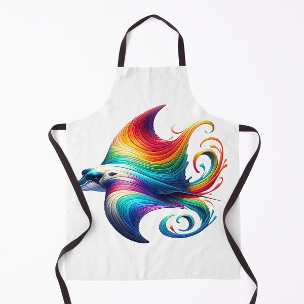 Item preview, Colorful Soaring Manta Ray Portrait designed and sold by FunArt4Everyone.
