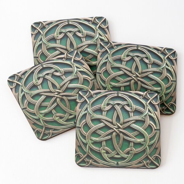 Item preview, Celtic Bronze Knotwork Tile Pattern designed and sold by YuckyCat.