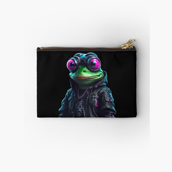 Item preview, Cyberpunk Frog, Funny Pink Eyes, Kawaii Cute designed and sold by Burn-Ego.