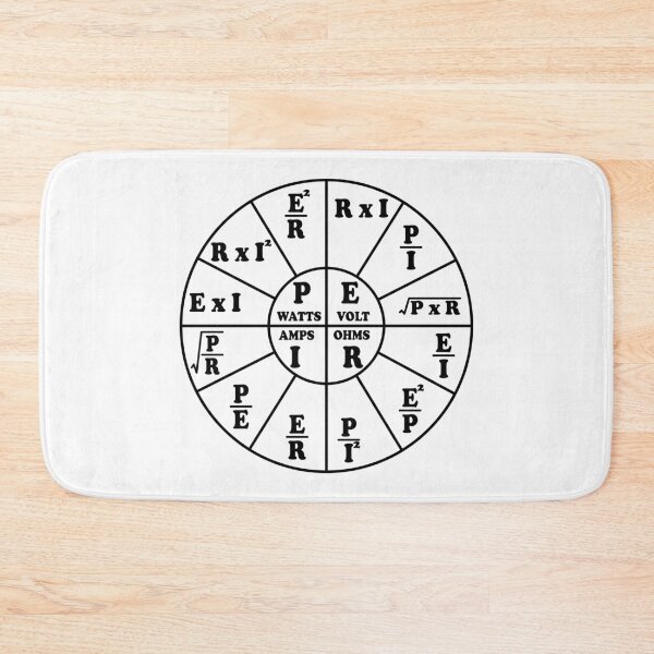 Item preview, Ohms Wheel Electrician Math formulas - Ohms Law designed and sold by ScienceCorner.