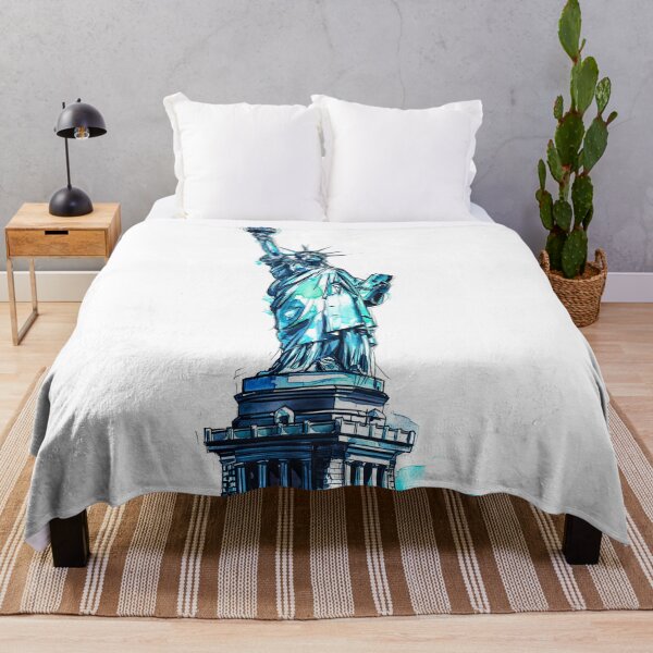 Item preview, Statue of Liberty Watercolour designed and sold by Kobi-PrintVibes.