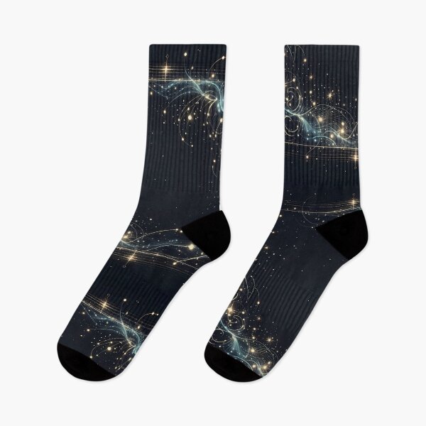 Item preview, Ethereal Light Streams in Starry Night: A Cosmic Symphony designed and sold by DethLock.