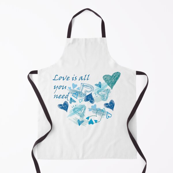 Item preview, Love is all you need -blue and turquoise hearts designed and sold by artbyruthandco.