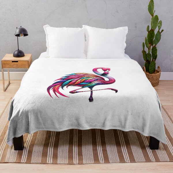 Item preview, Spectrum Serenade Colorful Flamingo Art designed and sold by FunArt4Everyone.