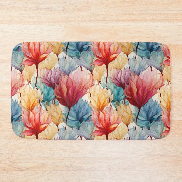 Item preview, Tulip Tile 29: Goblet of Springtime Sunshine in a Blooming Rainbow of Spiraling Blooms designed and sold by TheBrainArt.