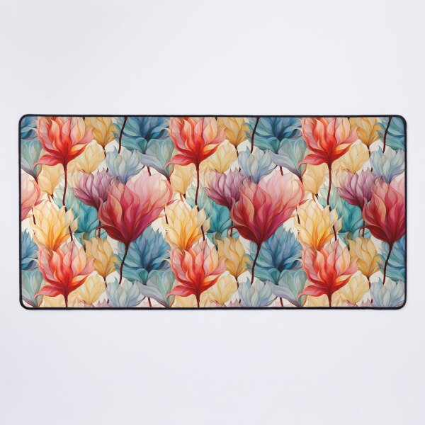 Item preview, Tulip Tile 29: Goblet of Springtime Sunshine in a Blooming Rainbow of Spiraling Blooms designed and sold by TheBrainArt.