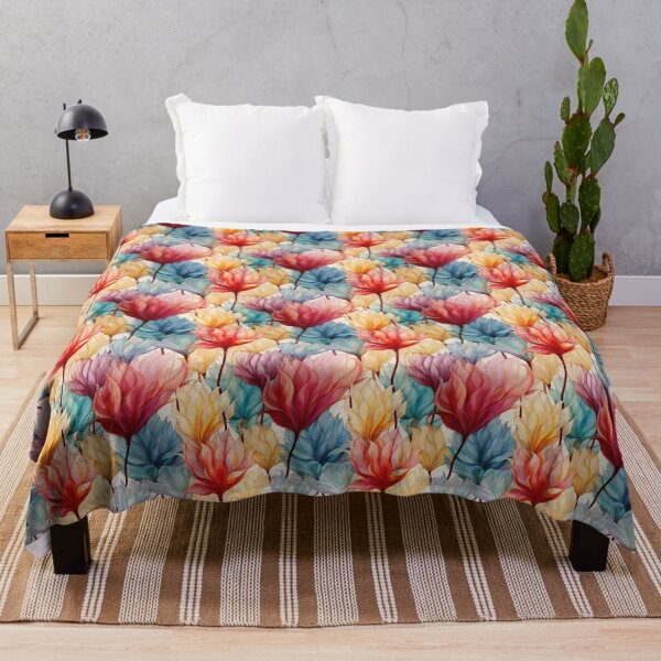 Item preview, Tulip Tile 29: Goblet of Springtime Sunshine in a Blooming Rainbow of Spiraling Blooms designed and sold by TheBrainArt.