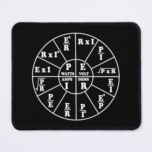 Item preview, Ohms Wheel Electrician Math formulas - Ohms Law designed and sold by ScienceCorner.